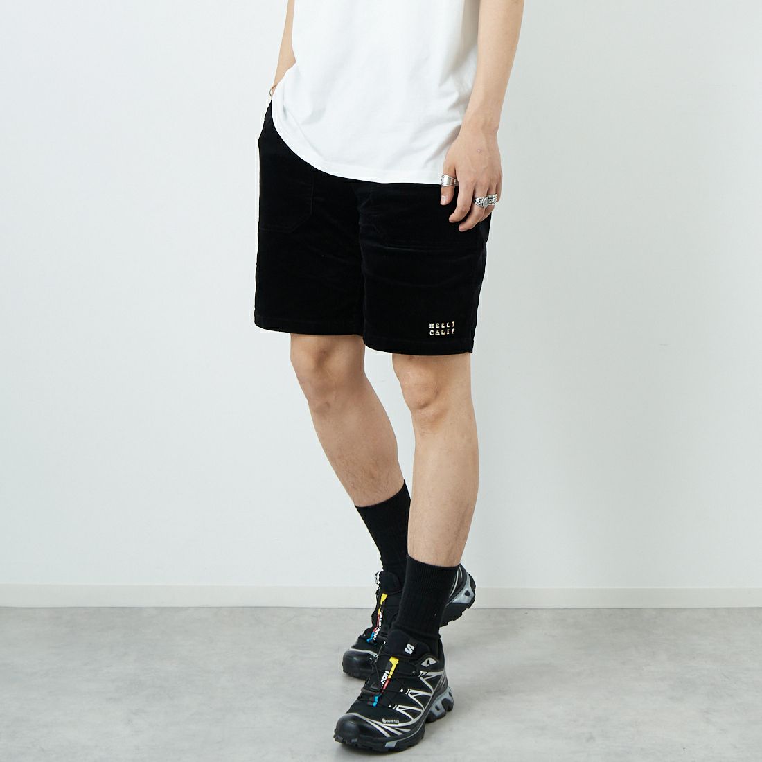 BLACK&&モデル身長：179cm 着用サイズ：L&&