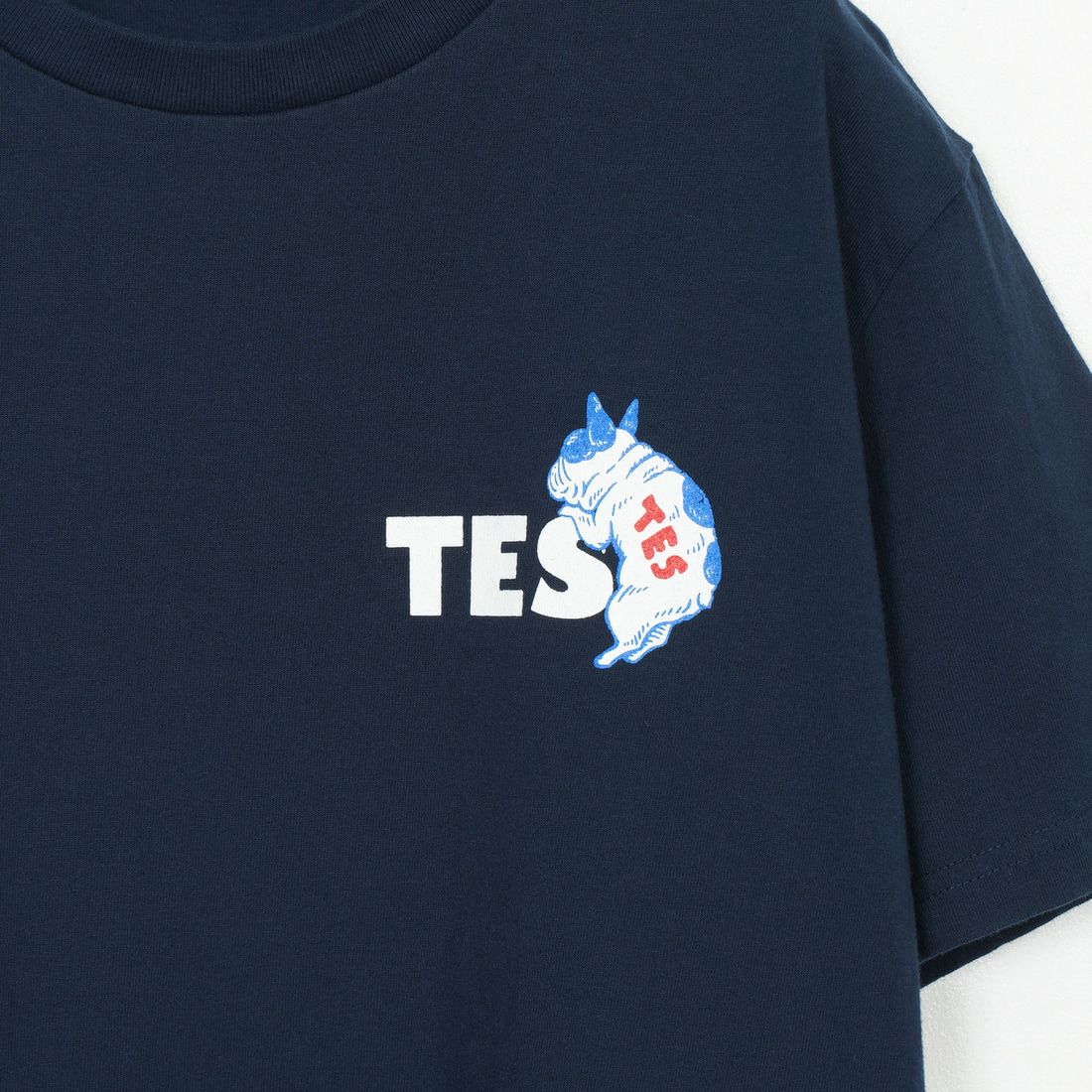 The Endless Summer [エンドレスサマー] 別注 BUHI ワンポイントロゴプリントTシャツ [FH-25574505-JF] 60 NAVY