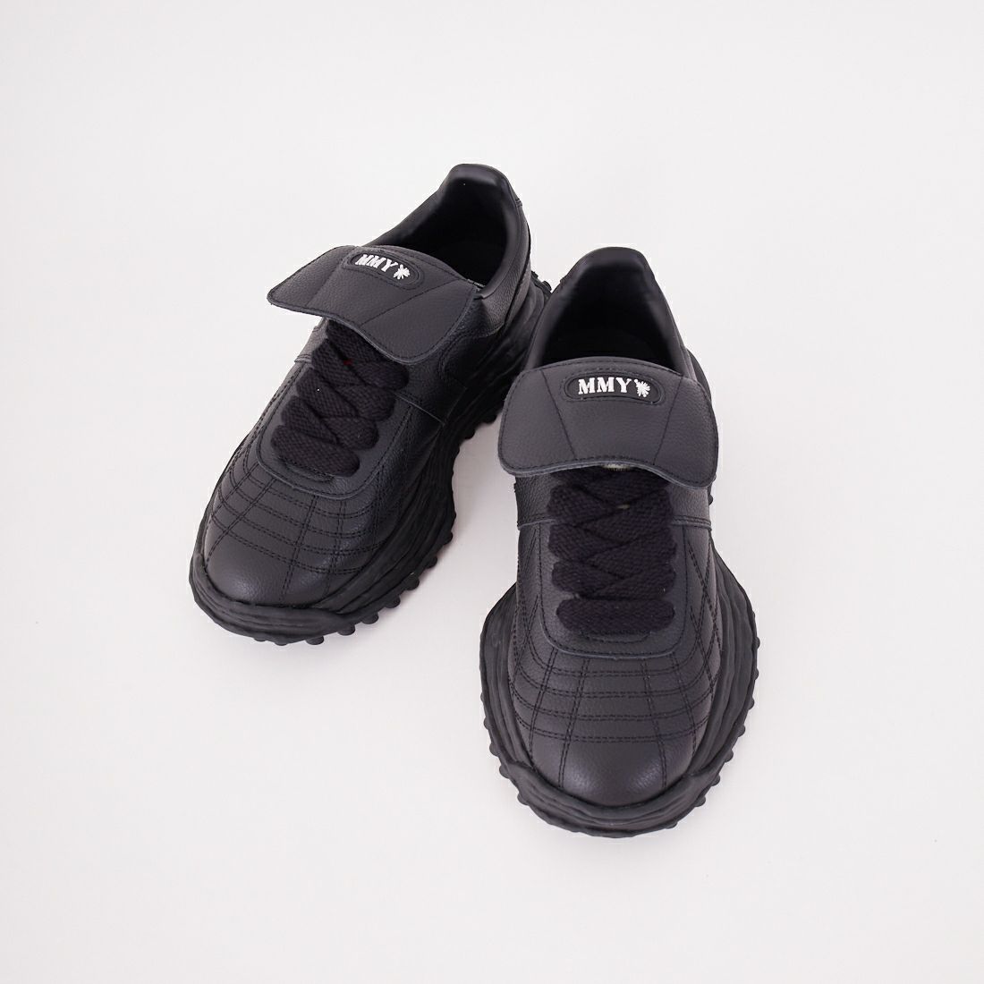 Maison MIHARA YASUHIRO [メゾン ミハラヤスヒロ] SCOTT レザースニーカー [A14FW701] BLK/BLK