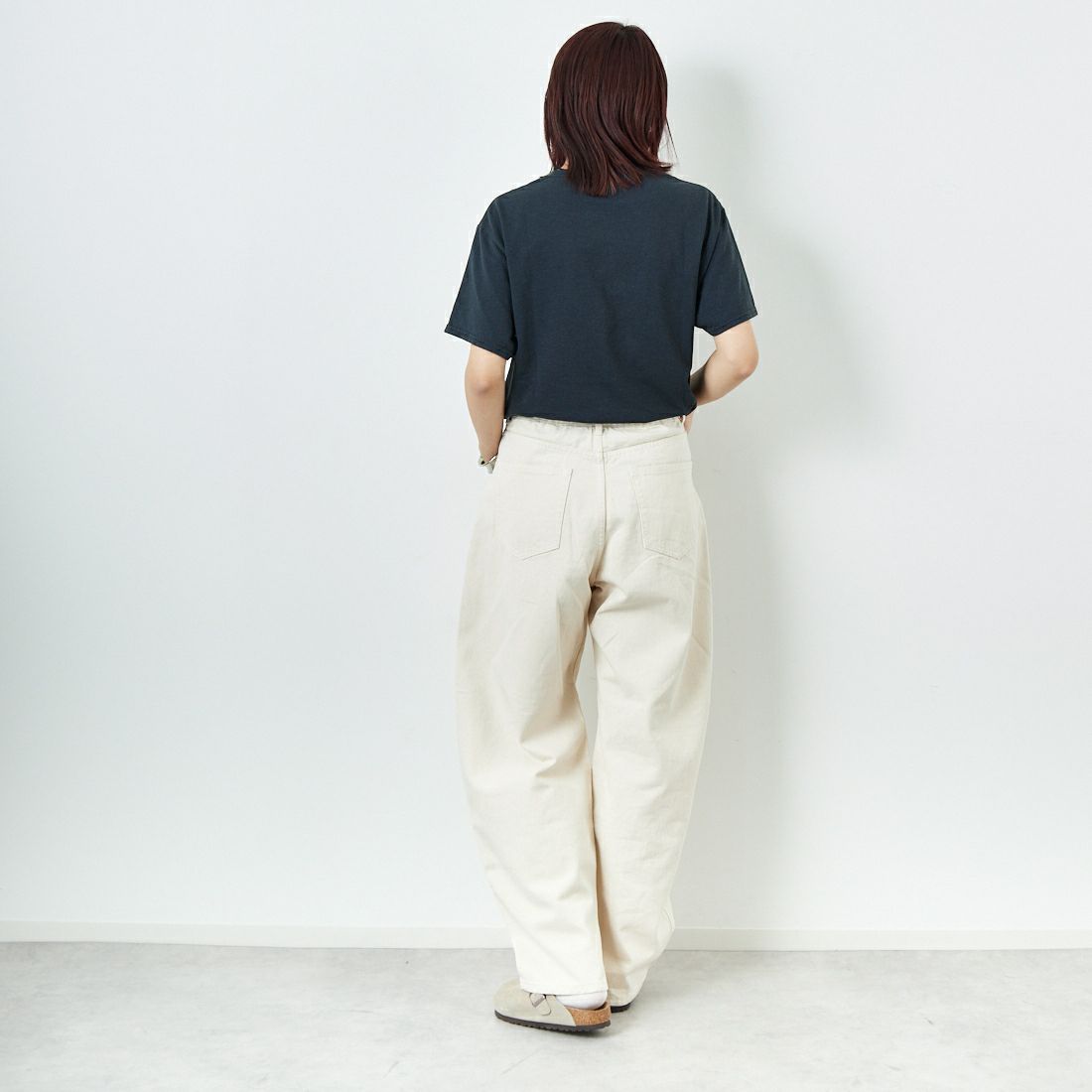 JERZEES [ジャージーズ] ブラックキャットTシャツ [JZ25S022] NOSE PINK &&モデル身長：167cm 着用サイズ：M&&