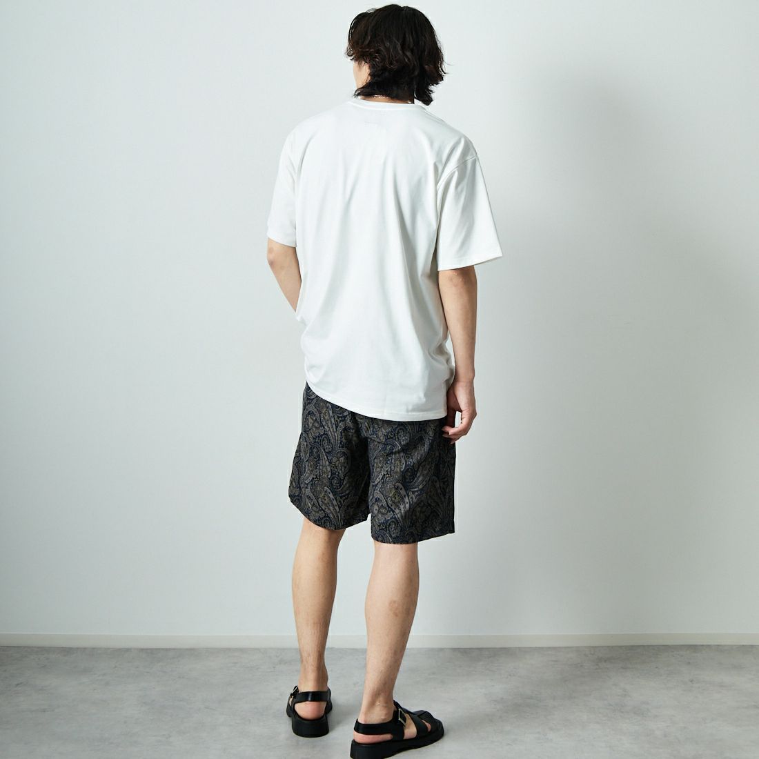 Needles [ニードルズ] Needles×KAE TANAKA ショートスリーブTシャツ [QV433] A OFF WHIT &&モデル身長：179cm 着用サイズ：L&&
