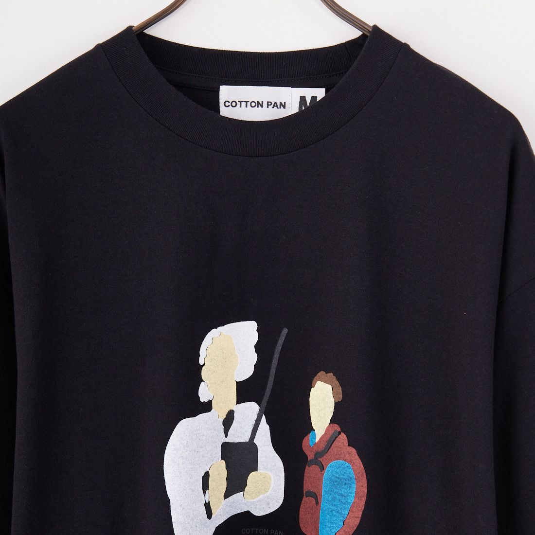 COTTON PAN [コットンパン] ショートスリーブプリントTシャツ [E&M] BLACK