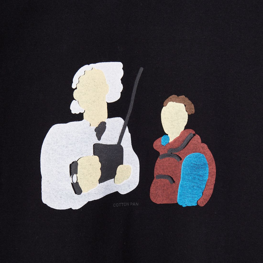 COTTON PAN [コットンパン] ショートスリーブプリントTシャツ [E&M] BLACK
