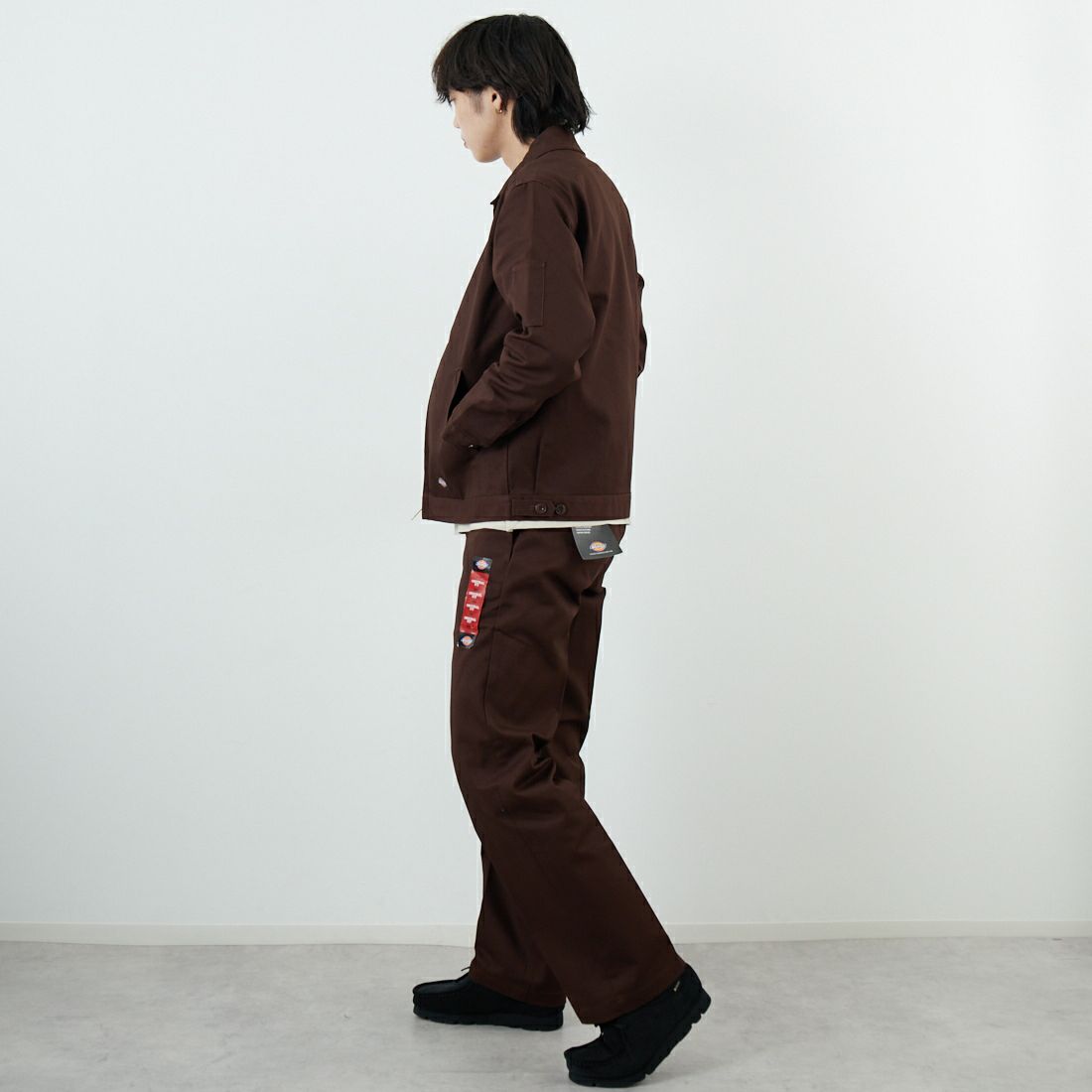 Dickies [ディッキーズ] Extended By GORO NAKATSUGAWA (MIN-NANO) 874 オリジナルワークパンツ [81184000] 71 Dﾌﾞﾗｳﾝ &&モデル身長：179cm 着用サイズ：32&&