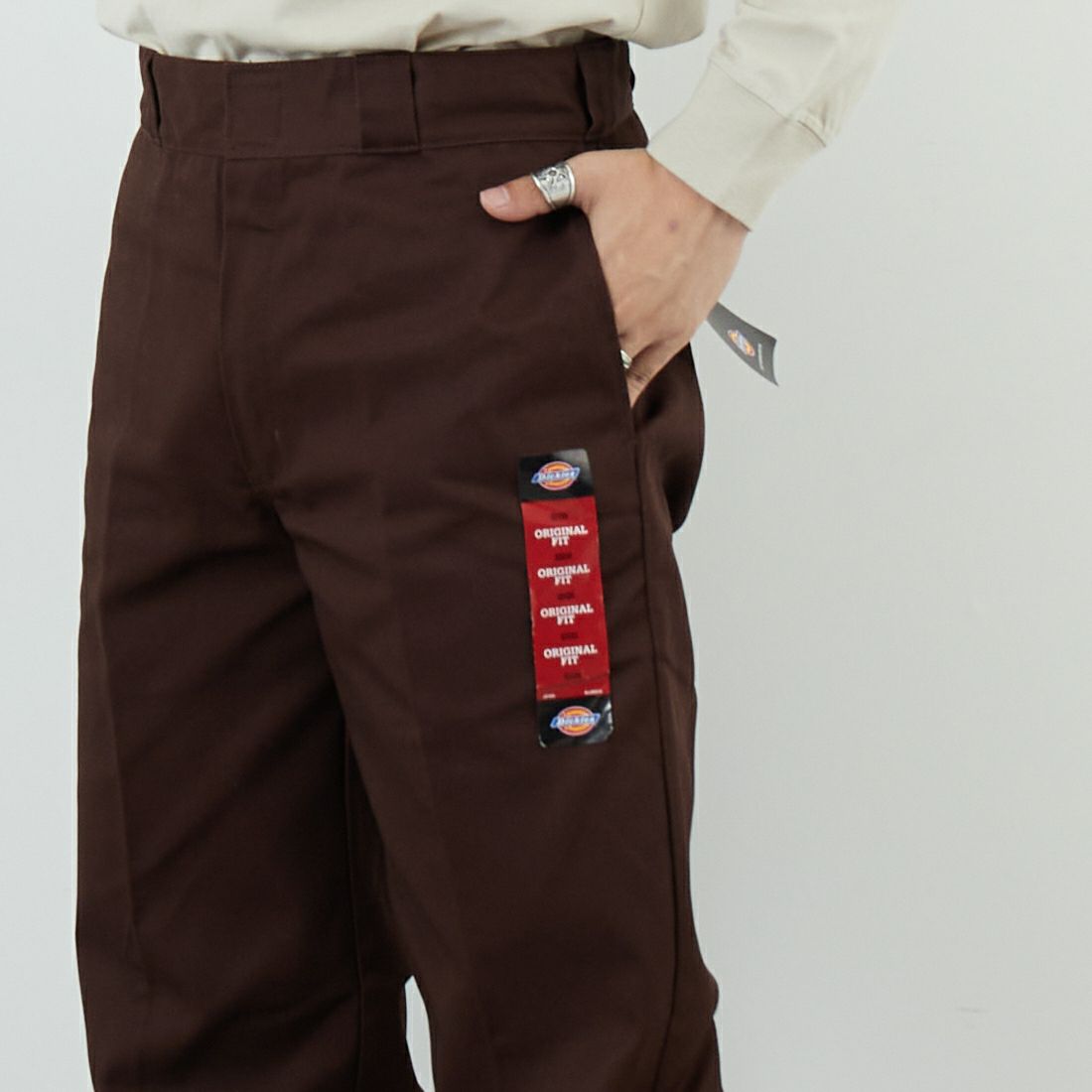 Dickies [ディッキーズ] Extended By GORO NAKATSUGAWA (MIN-NANO) 874 オリジナルワークパンツ [81184000] 71 Dﾌﾞﾗｳﾝ &&モデル身長：179cm 着用サイズ：32&&