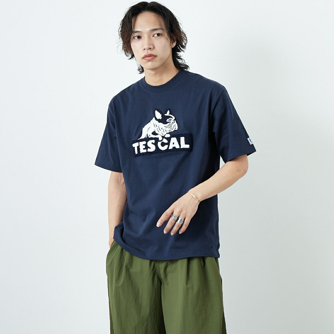 60 NAVY&&モデル身長：179cm 着用サイズ：M&&