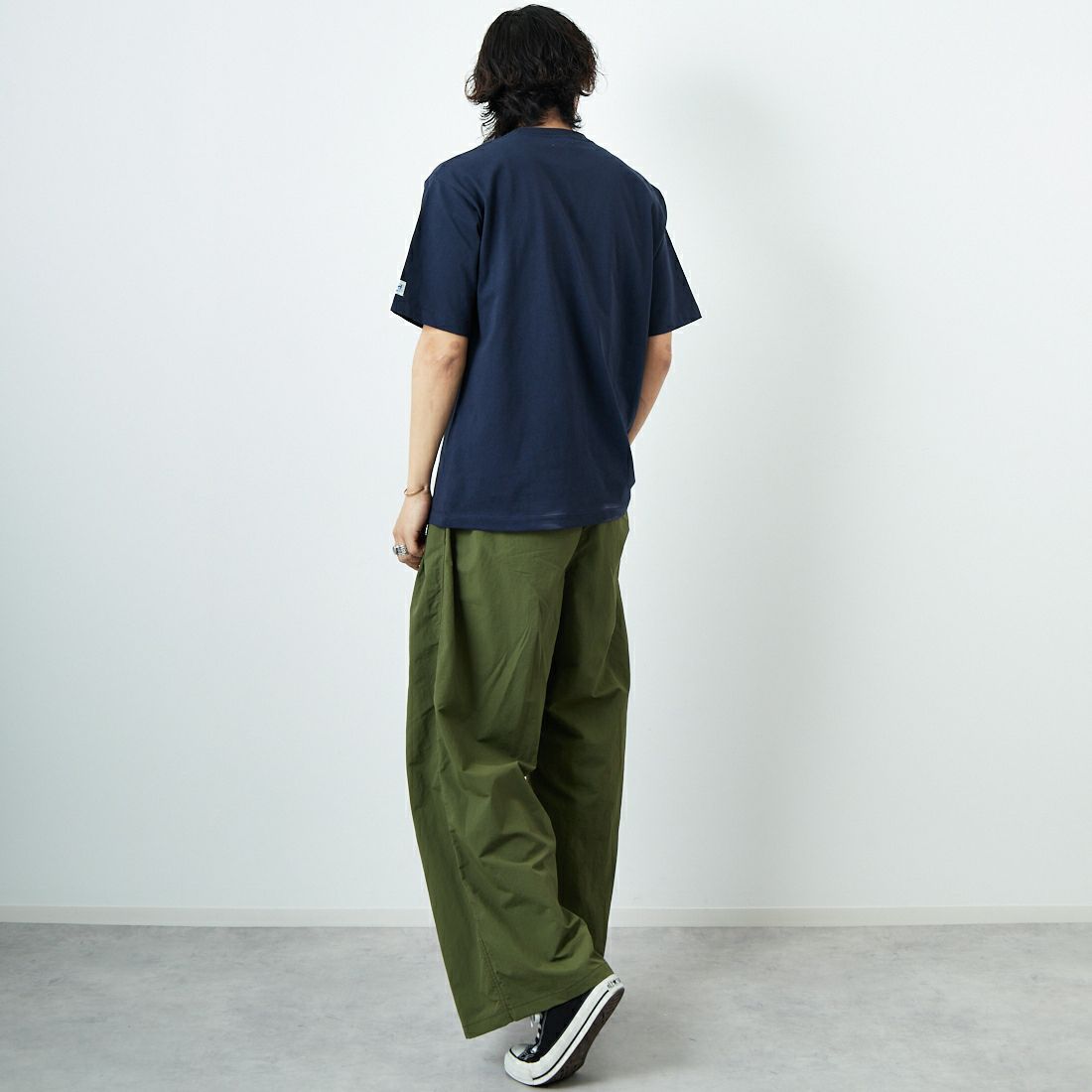60 NAVY&&モデル身長：179cm 着用サイズ：M&&