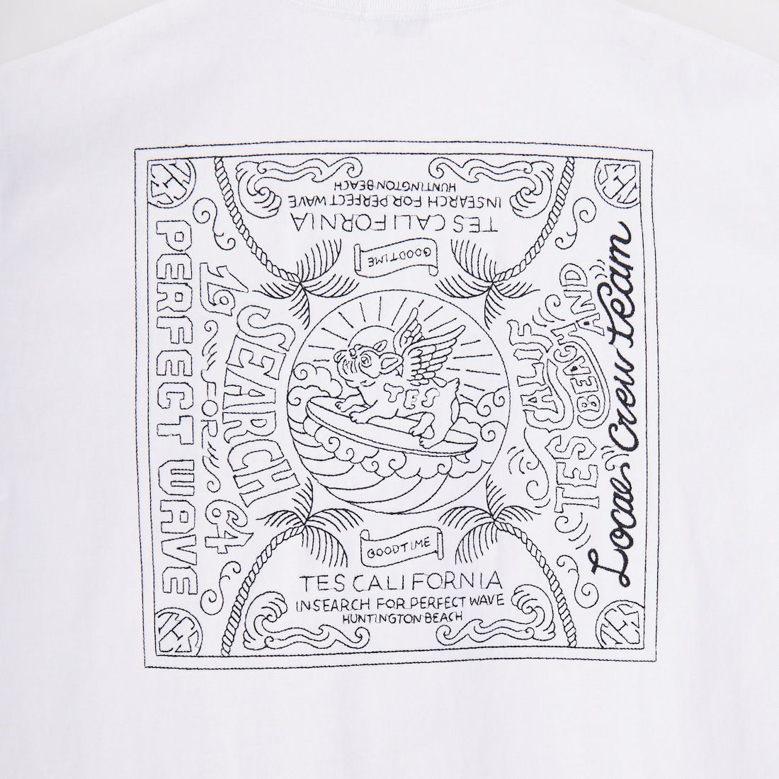 The Endless Summer [エンドレスサマー] TES バンダナ刺繍ビッグTシャツ [C-25574304] 07 WHITE