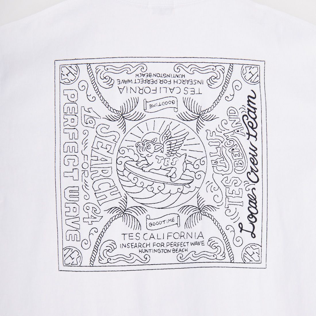 The Endless Summer [エンドレスサマー] TES バンダナ刺繍ビッグTシャツ [C-25574304] 07 WHITE