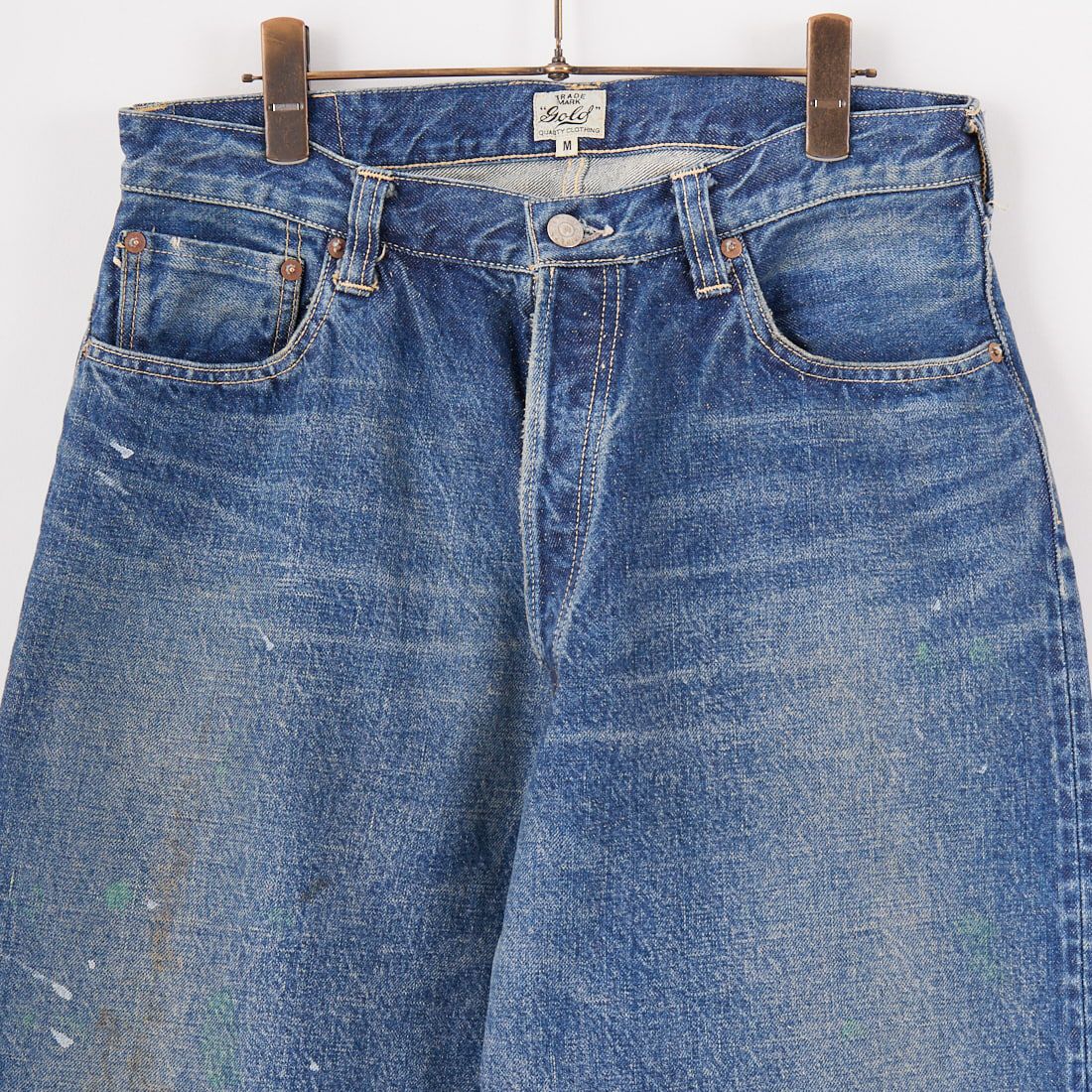GOLD [ゴールド] 14oz ヴィンテージウォッシュデニムパンツ [GL42503H] 128 NAVY