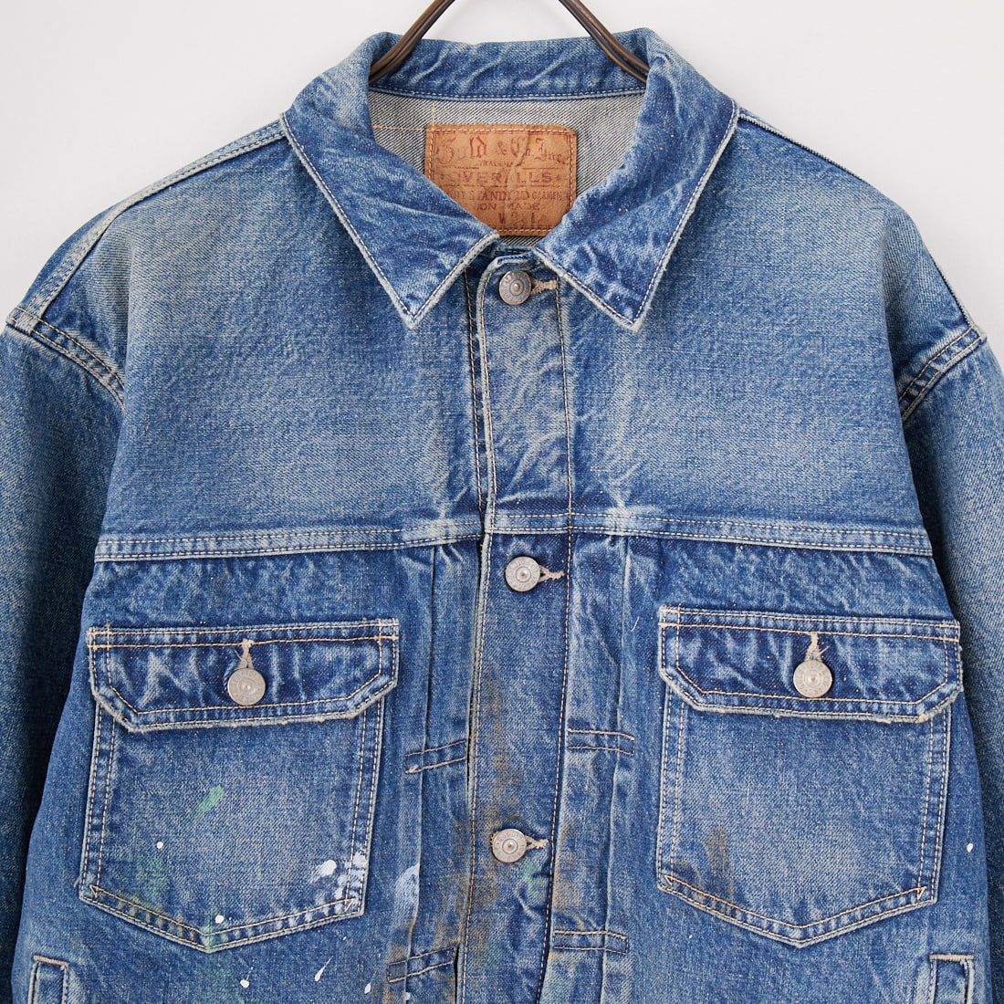 GOLD [ゴールド] 14oz ヴィンテージウォッシュデニムジャケット [GL15674H] 128 NAVY