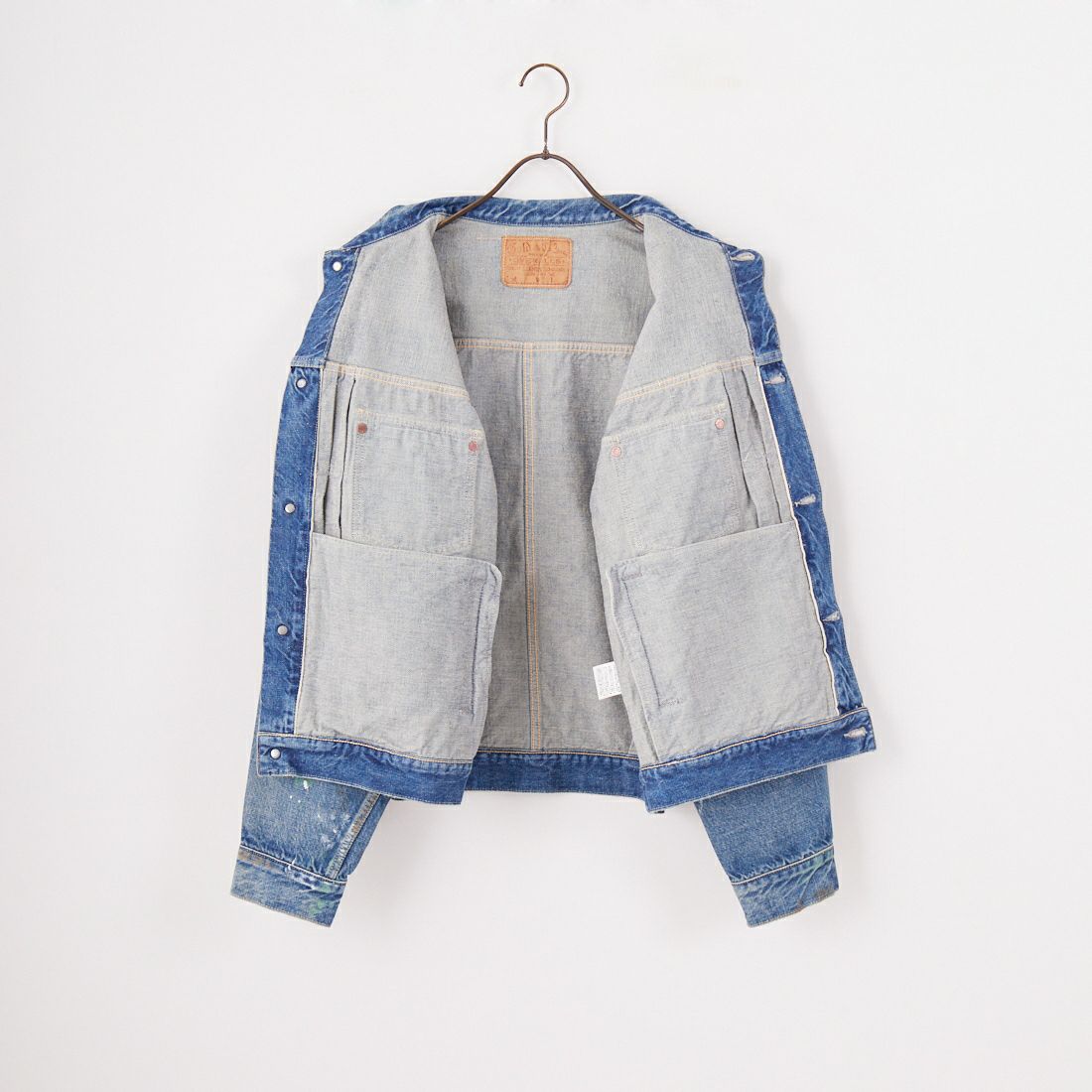 GOLD [ゴールド] 14oz ヴィンテージウォッシュデニムジャケット [GL15674H] 128 NAVY