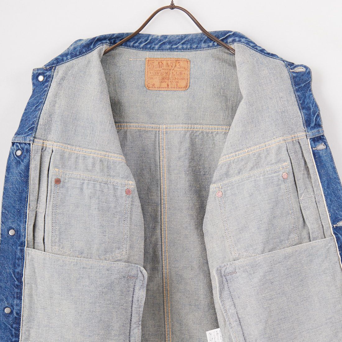 GOLD [ゴールド] 14oz ヴィンテージウォッシュデニムジャケット [GL15674H] 128 NAVY