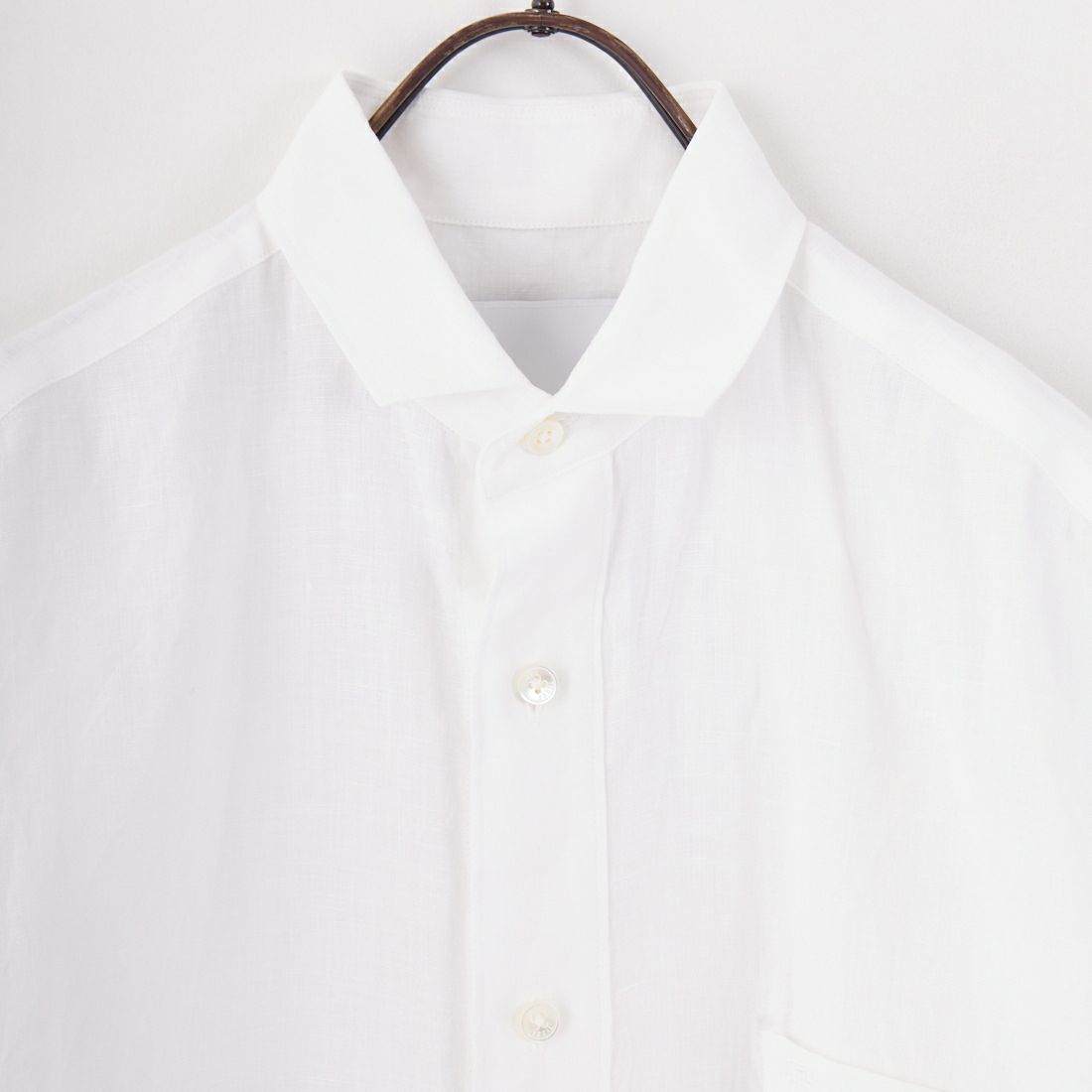 TICCA [ティッカ] ショートスリーブリネンシャツ [TBES-404] WHITE