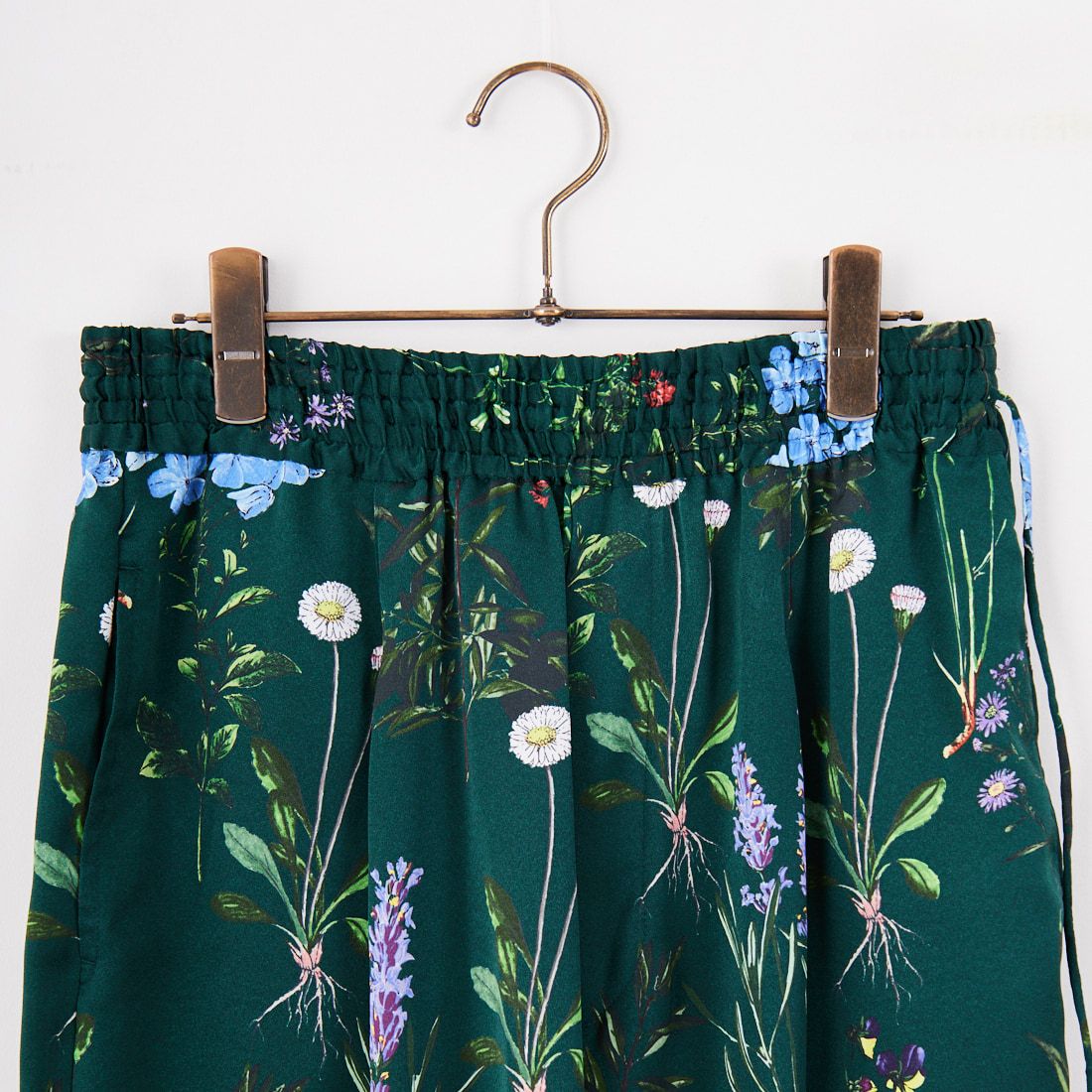 TICCA [ティッカ] フラワープリントパンツ [TBES-422] DARK GREEN