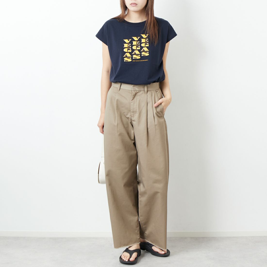TICCA [ティッカ] VEGAS フレンチスリーブTシャツ [TBES-465] NAVY