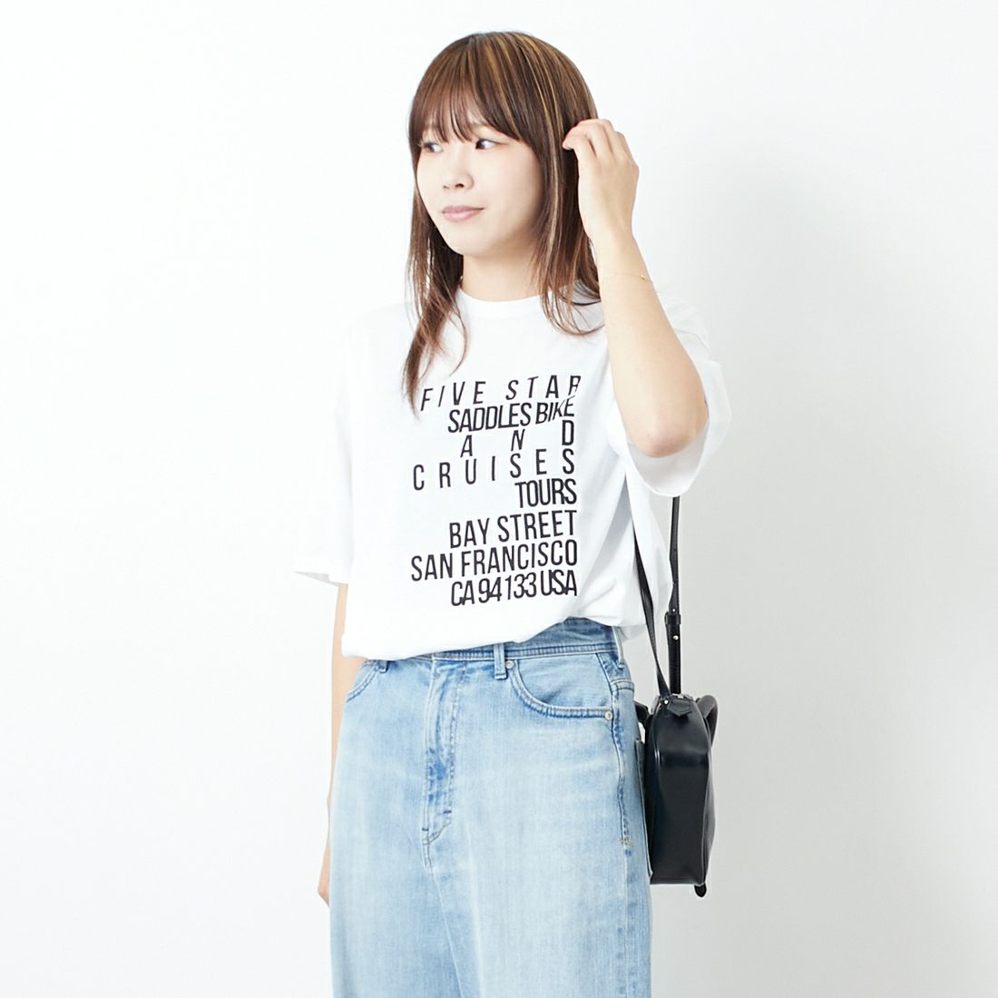 TICCA [ティッカ] FIVE STAR Tシャツ [TBES-473] WHITE