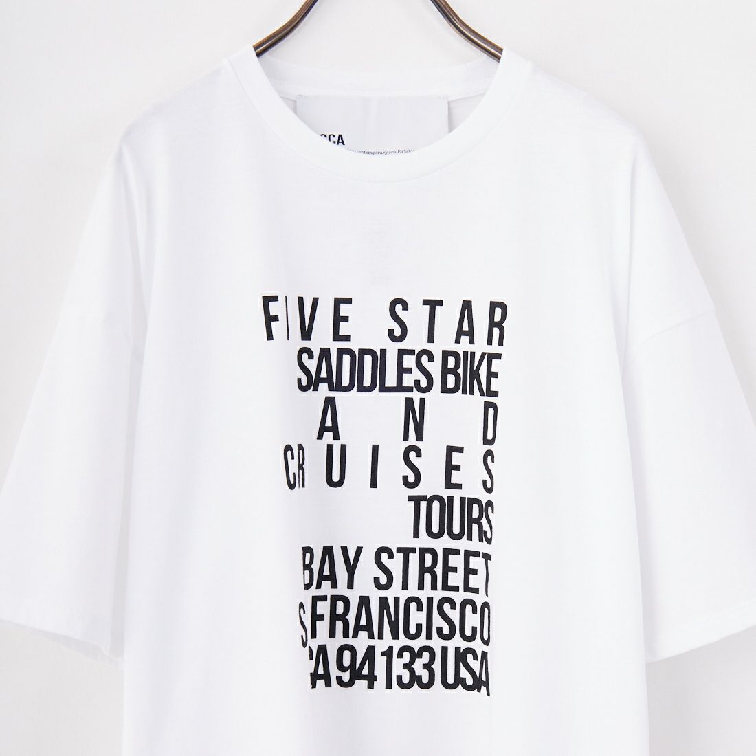 TICCA [ティッカ] FIVE STAR Tシャツ [TBES-473] WHITE