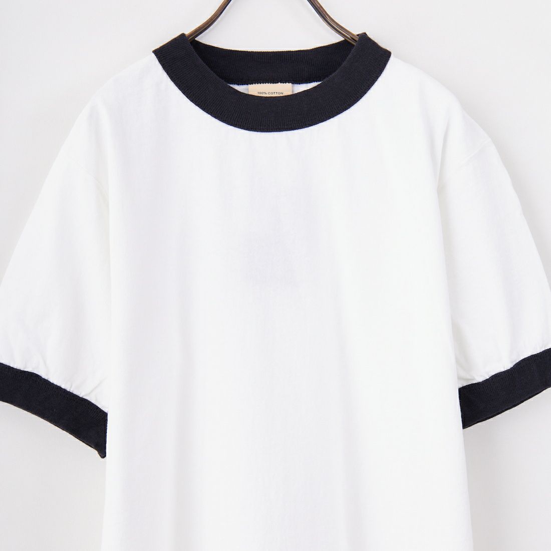 Goodwear [グッドウェア] ショートスリーブリンガーTシャツ [SS-RINGER-TEE] WHITE/BLAC
