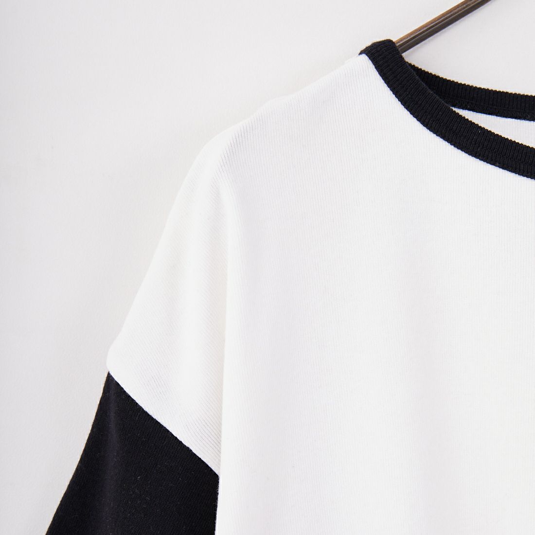 BOW WOW [バウワウ] エイジングリブTシャツ [BW251-RSCSA] WH/BK AGIN