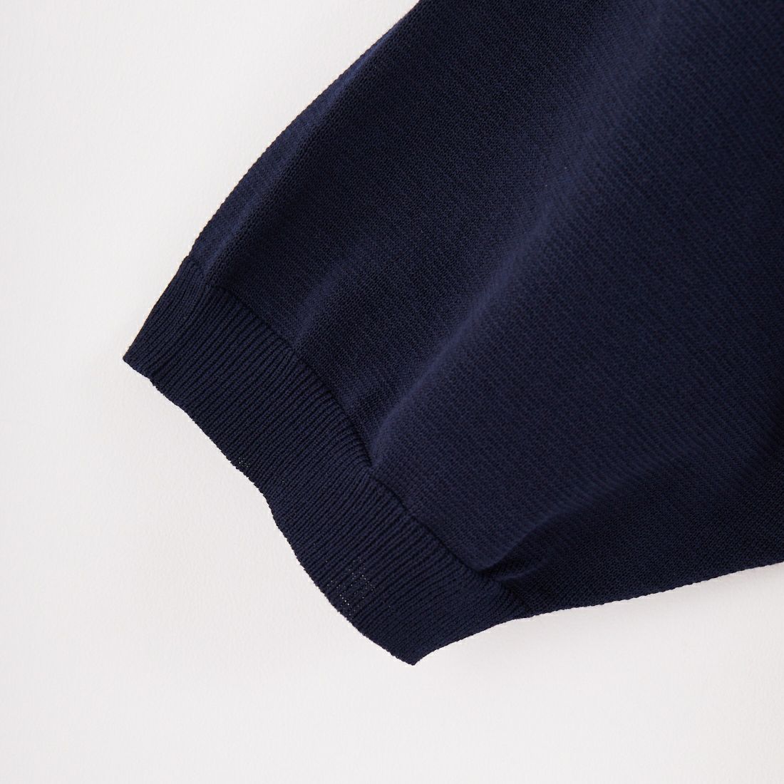 STILL BY HAND [スティルバイハンド] コットンニットTシャツ [KN03252] DARK NAVY