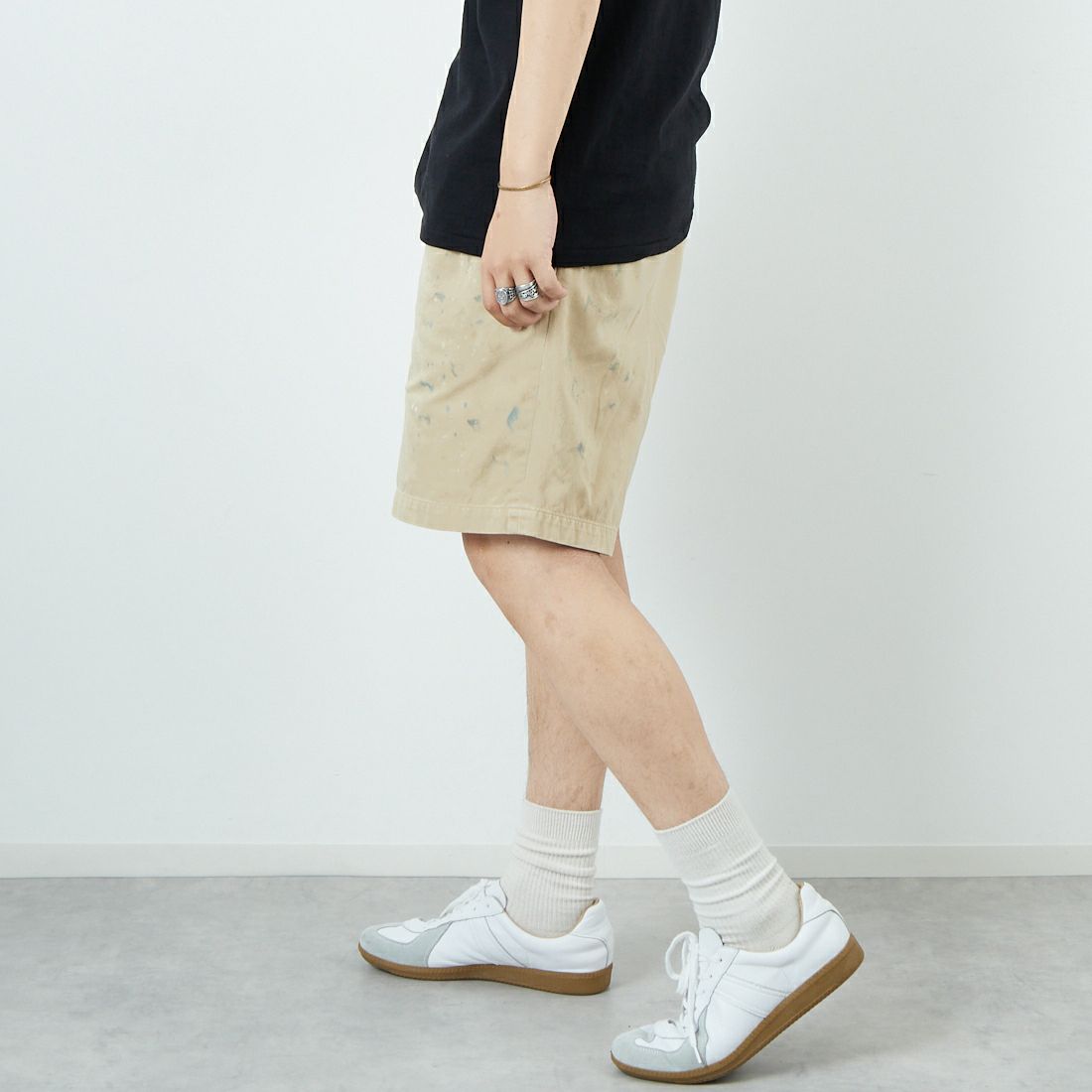 BOW WOW [バウワウ] USアーミーカーキショーツ [BW251-UAKS] KHAKI AGIN &&モデル身長：179cm 着用サイズ：L&&