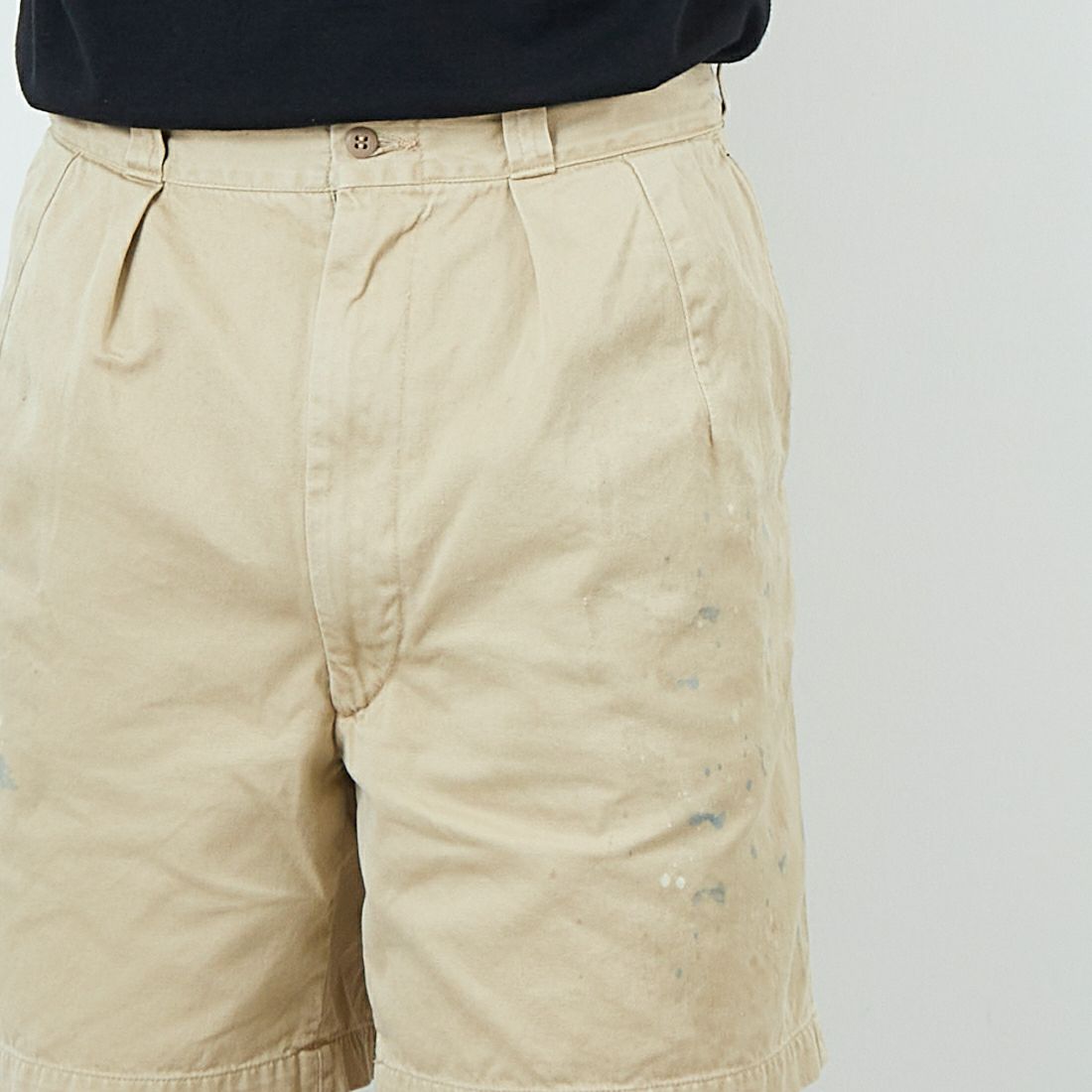 BOW WOW [バウワウ] USアーミーカーキショーツ [BW251-UAKS] KHAKI AGIN &&モデル身長：179cm 着用サイズ：L&&
