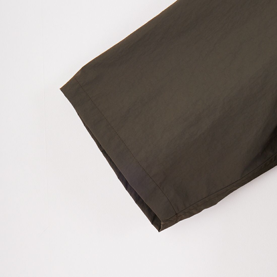 STILL BY HAND [スティルバイハンド] ナイロンオープンカラーシャツ [SH02252] DARK OLIVE