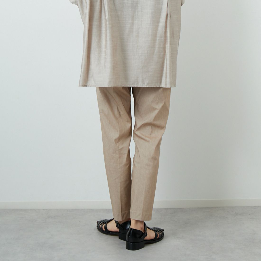 Jeans Factory Clothes [ジーンズファクトリークローズ] バックラッシュリネンパンツ [21255052] 033 ﾍﾞｰｼﾞｭ