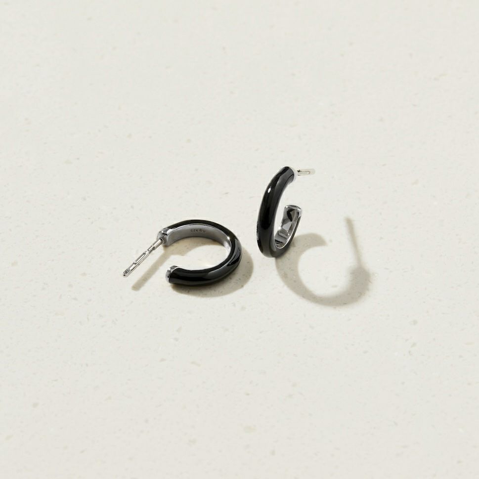 Baqless [バックレス] フープピアス [HP-ECP-BK] BLACK