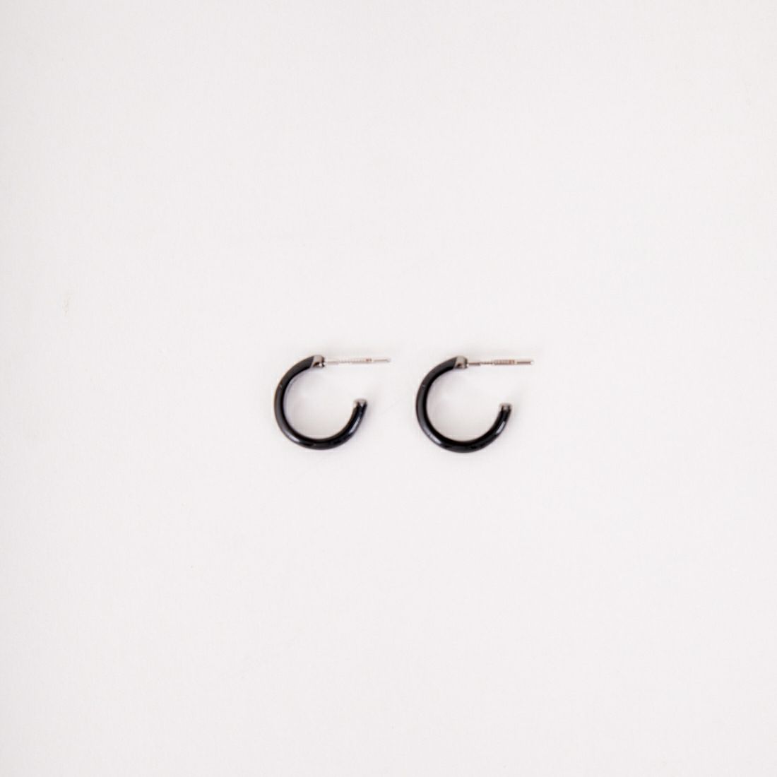 Baqless [バックレス] フープピアス [HP-ECP-BK] BLACK