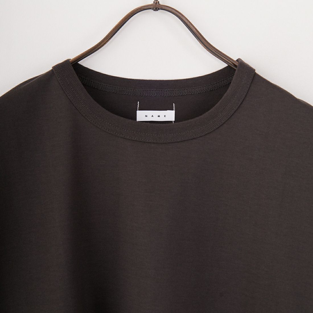 Name. [ネーム] シルケットコットン ビッグTシャツ [NMCU-032] CHARCOAL