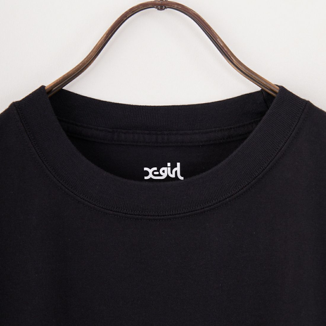 X-girl [エックスガール] ボックス&フェイスロゴTシャツ [105252011020] BLACK