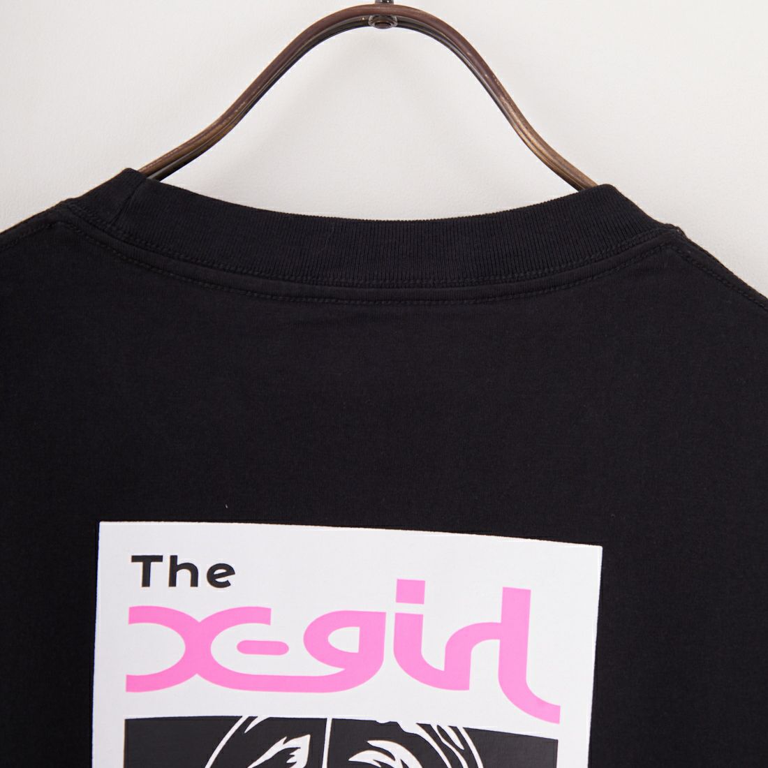 X-girl [エックスガール] ボックス&フェイスロゴTシャツ [105252011020] BLACK