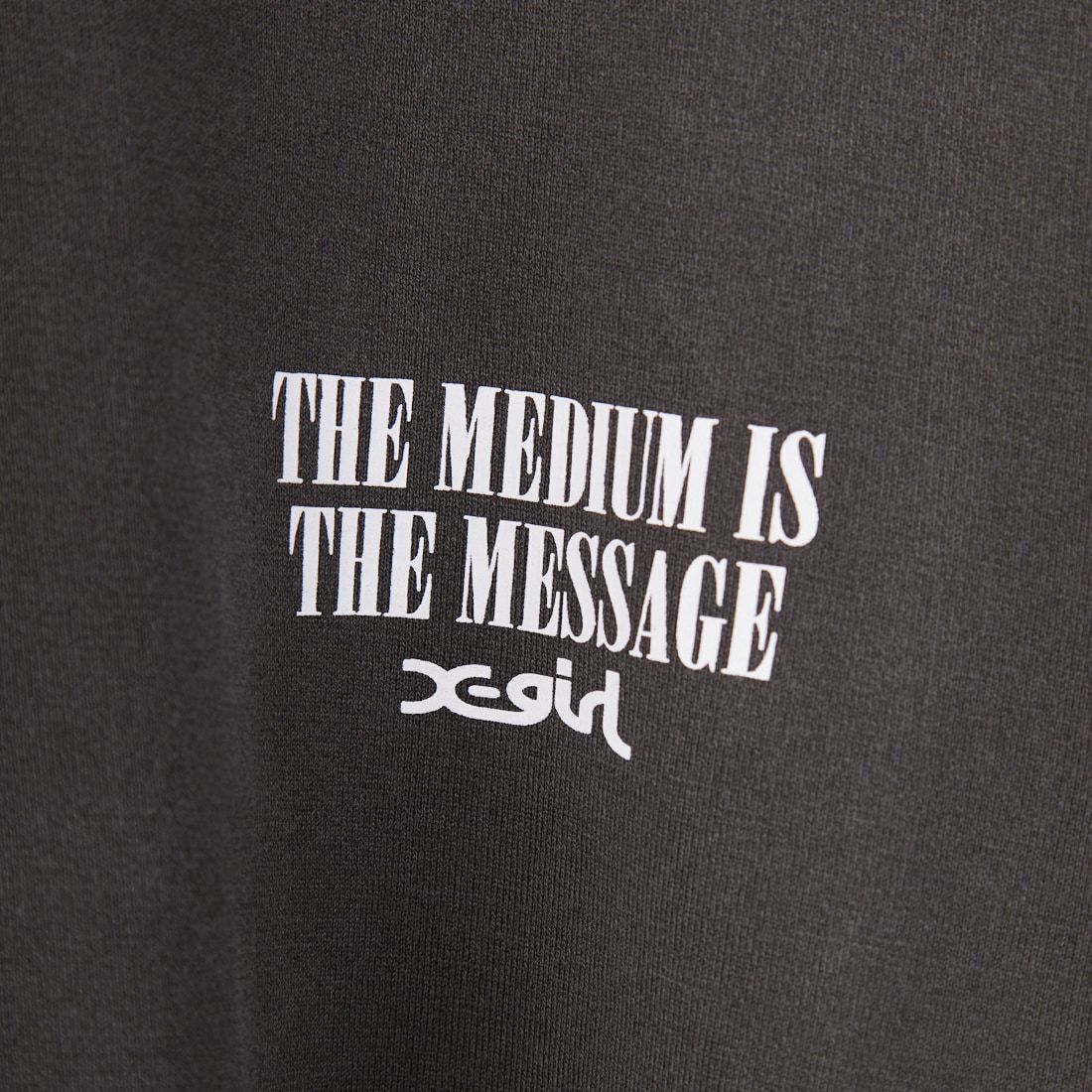 X-girl [エックスガール] ヴィンテージラベル フェイスロゴTシャツ [105252011039] CHARCOAL