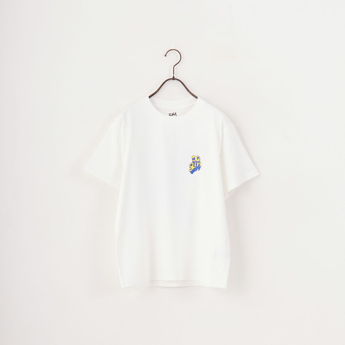 X-girl [エックスガール] ポップロゴショートスリーブTシャツ [105252011038] WHITE