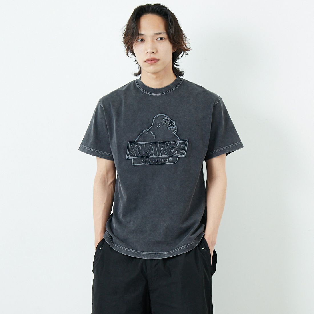 BLACK&&モデル身長：179cm 着用サイズ：M&&