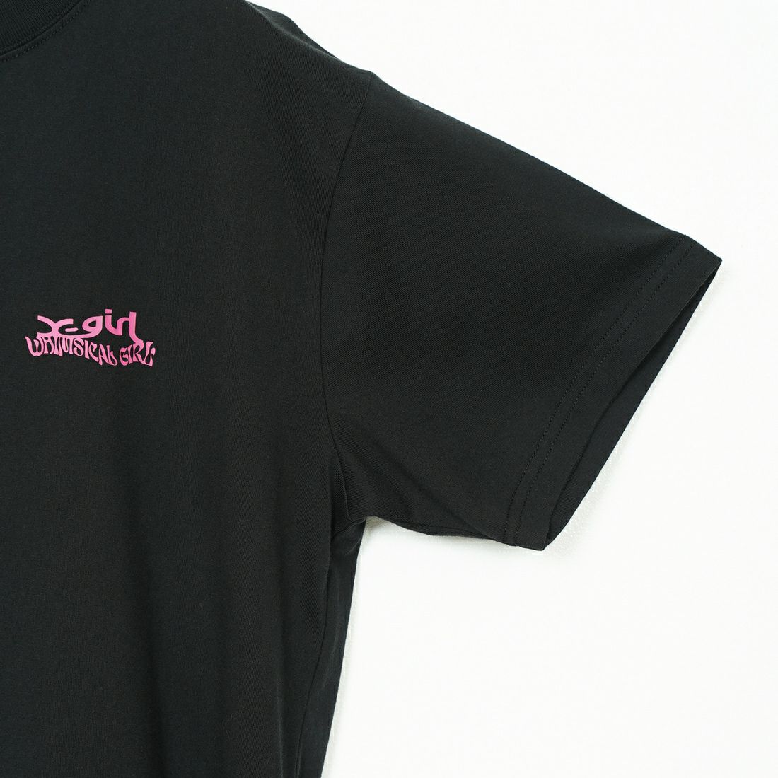 X-girl [エックスガール] バタフライロゴプリントTシャツ [105252011022] BLACK