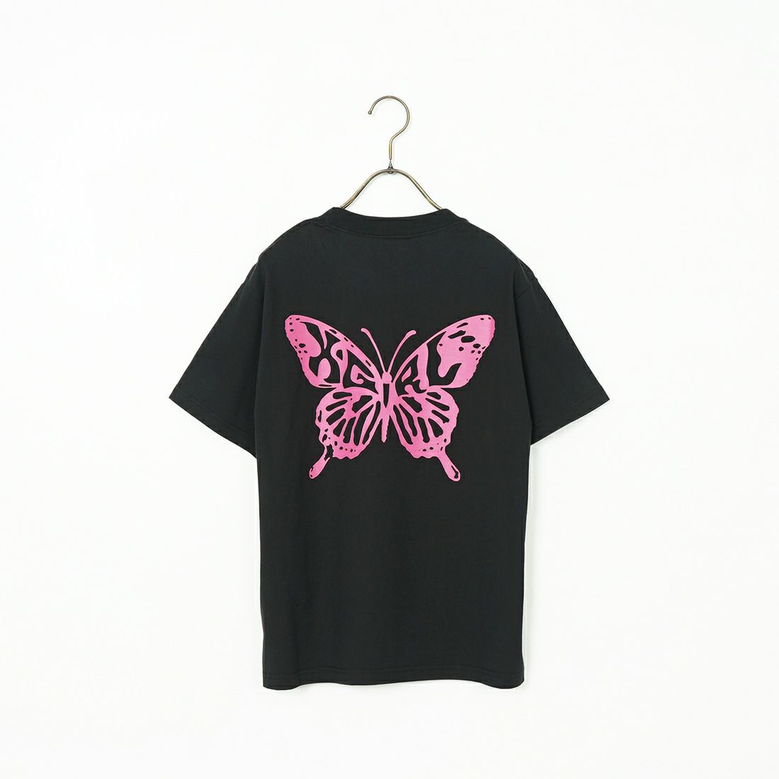 X-girl [エックスガール] バタフライロゴプリントTシャツ [105252011022] BLACK