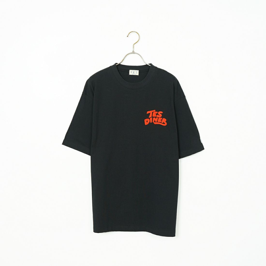 The Endless Summer [エンドレスサマー] TES ダイナー刺繍ビッグTシャツ [C-25574305] 01 BLACK