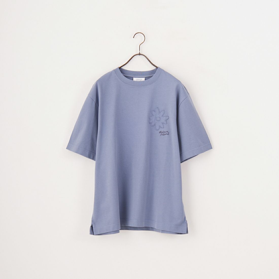 MAISON KITSUNE [メゾン キツネ] クラフテッドデイジーオーバーサイズTシャツ [OM00124KJ7020] 0074 ZINC