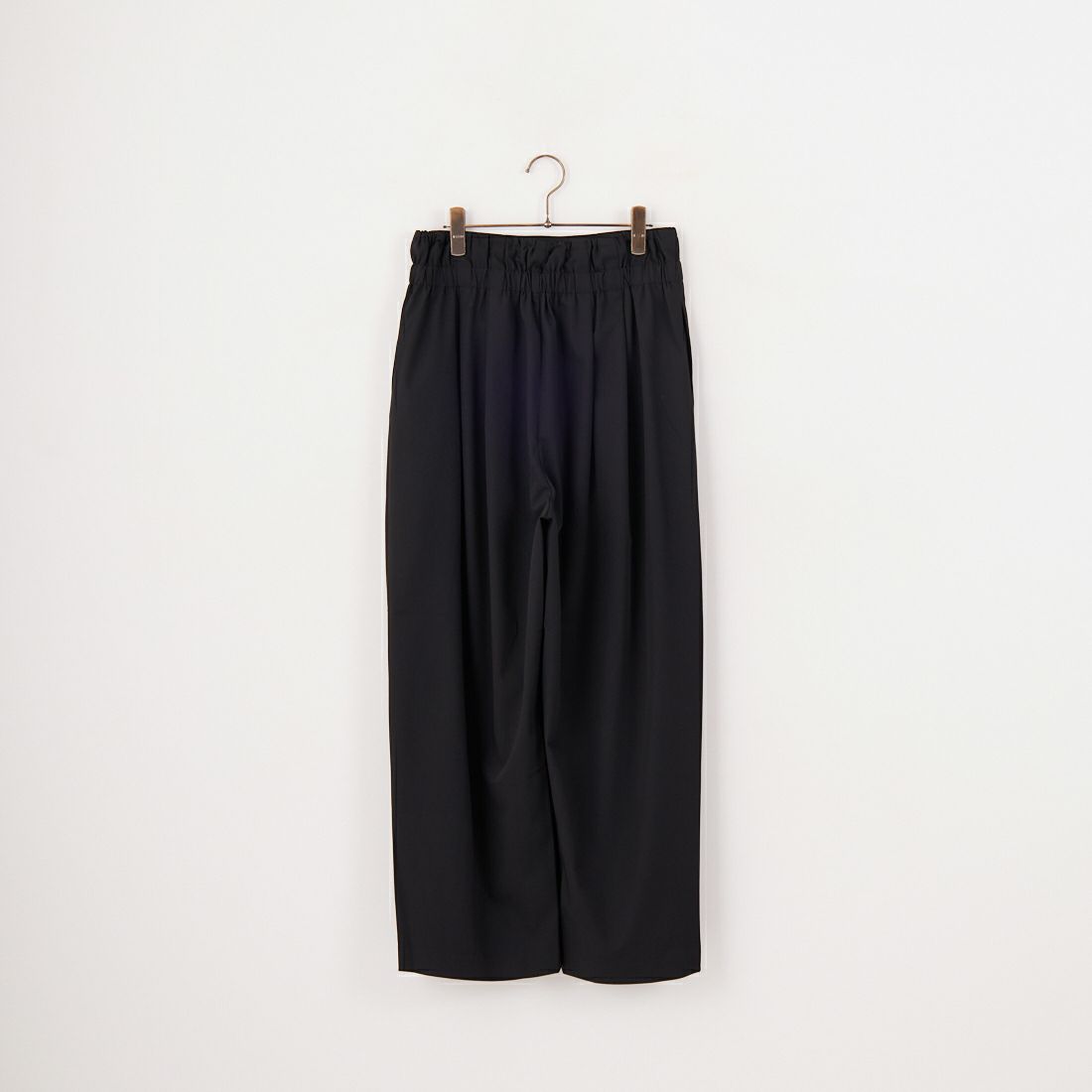 mizuiro ind [ミズイロインド] ハイウエストタックパンツ [2-260071] 99 BLACK