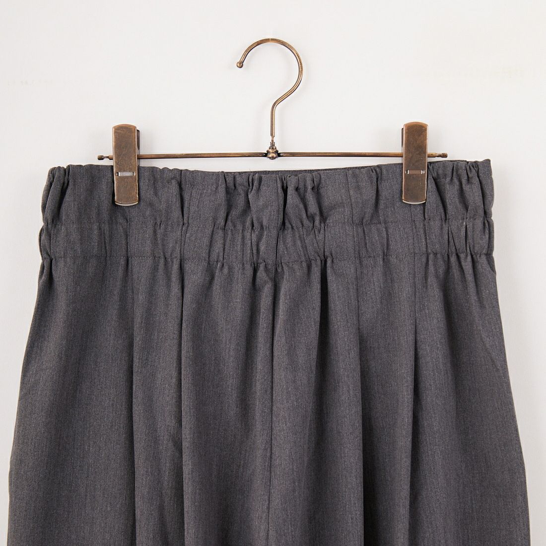 mizuiro ind [ミズイロインド] ハイウエストタックパンツ [2-260071] 91 GRAY