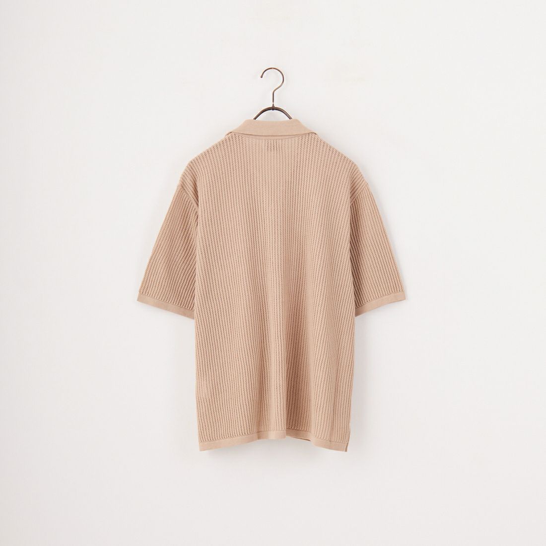 Yonetomi [ヨネトミ] コットン透かしニットシャツ [95-252-032] 41 BEIGE