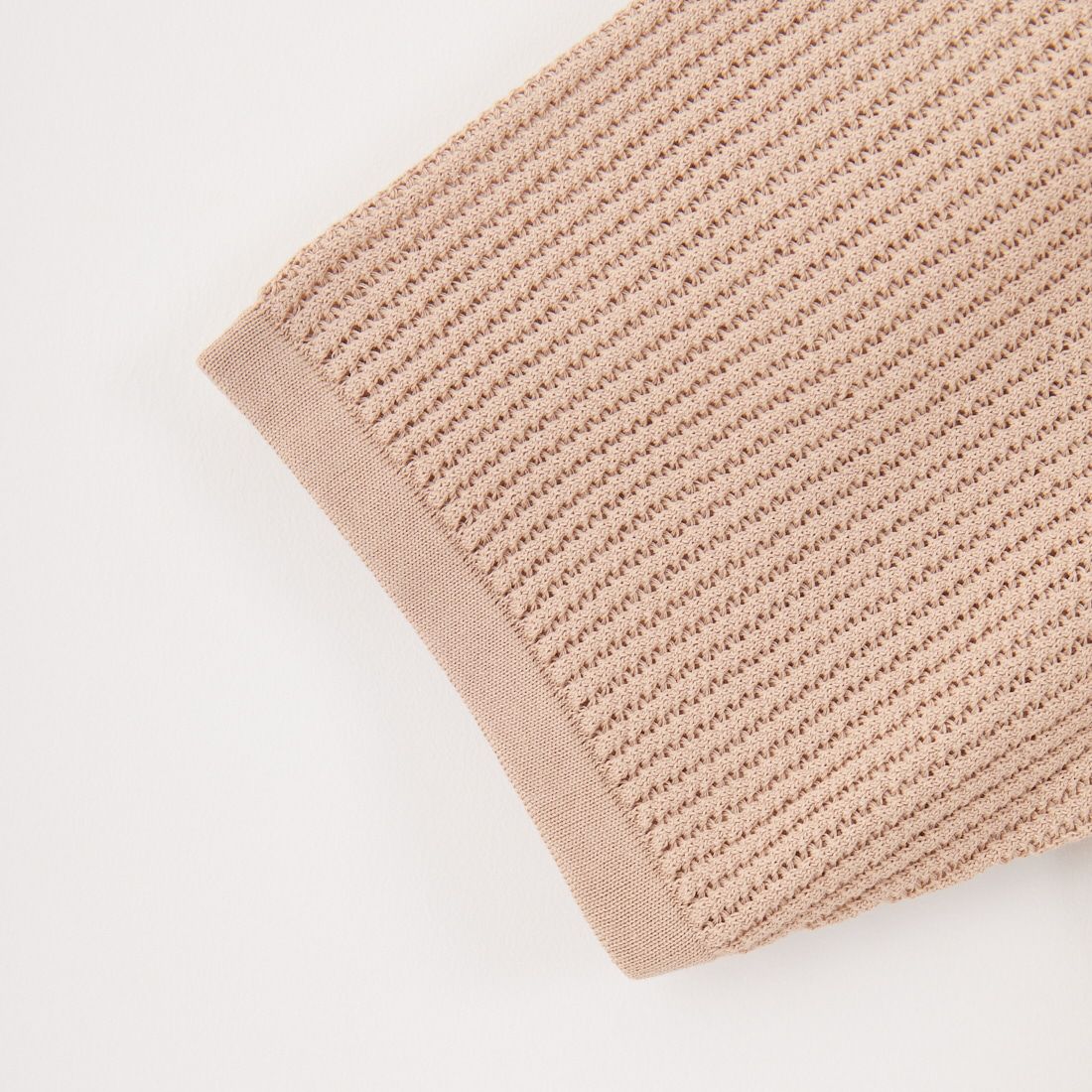 Yonetomi [ヨネトミ] コットン透かしニットシャツ [95-252-032] 41 BEIGE