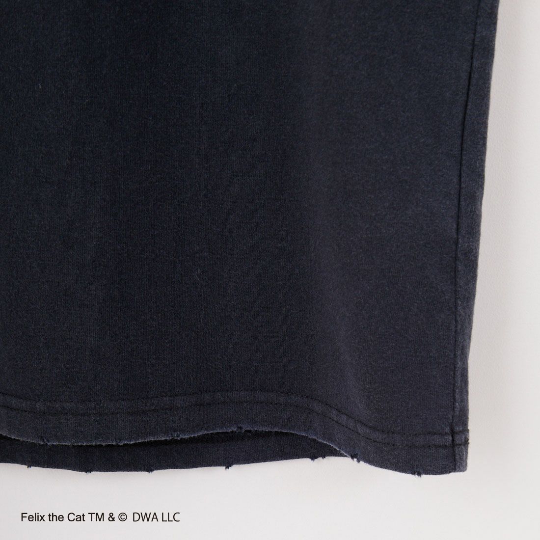 Jeans Factory Clothes [ジーンズファクトリークローズ] FILEX A ダメージキャラクターTシャツ [JFC-252-044] BLACK