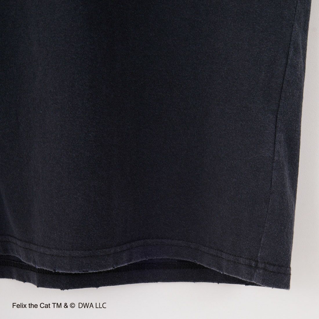Jeans Factory Clothes [ジーンズファクトリークローズ] FILEX B ダメージキャラクターTシャツ [JFC-252-045] BLACK