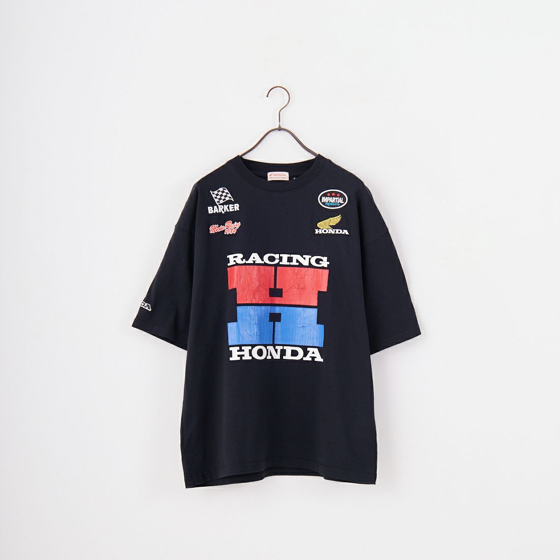 HONDA × JEANSFACTORY [ホンダ × ジーンズファクトリー] レーシングTシャツ [JFC-252-054] BLACK