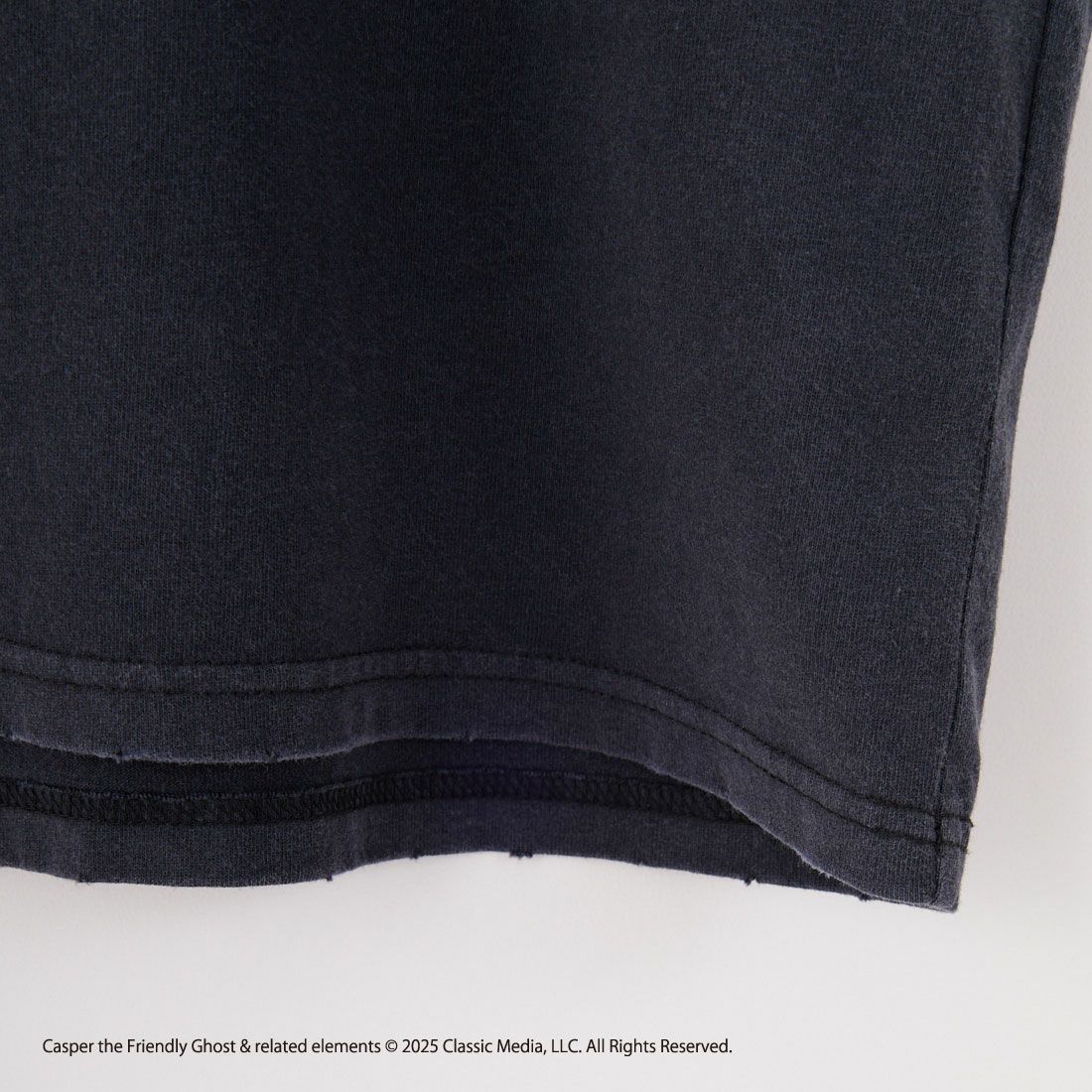 Jeans Factory Clothes [ジーンズファクトリークローズ] CASPER / ダメージキャラクターTシャツ [JFC-252-046] BLACK