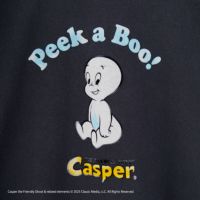 Jeans Factory Clothes [ジーンズファクトリークローズ] CASPER / ダメージキャラクターTシャツ [JFC-252-046] BLACK